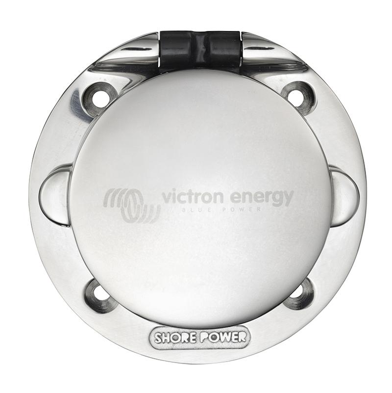 Victron Power Inlet Stainless With Cover 16A 250Vac 2P 3W Shp301602000 1024X1024@2X – Electrical Equipment – Shore Power