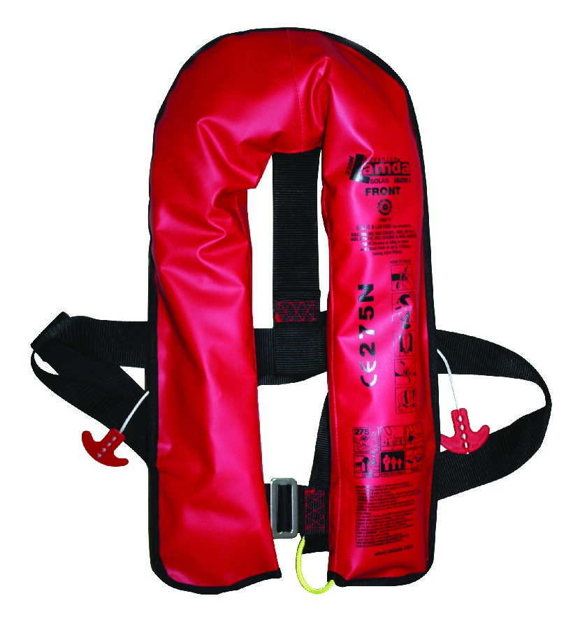LALIZAS Advanced Lamda 330N Automatic Inflatable Lifejacket with Crotch Strap & Plastic Buckle – SOLAS/MED